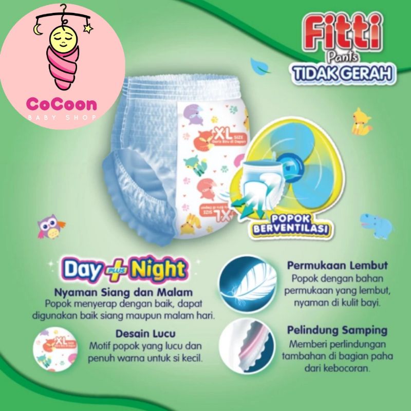 Popok Bayi Unicharm Fiti Fitti Pants M32 M 32 Tipe Celana