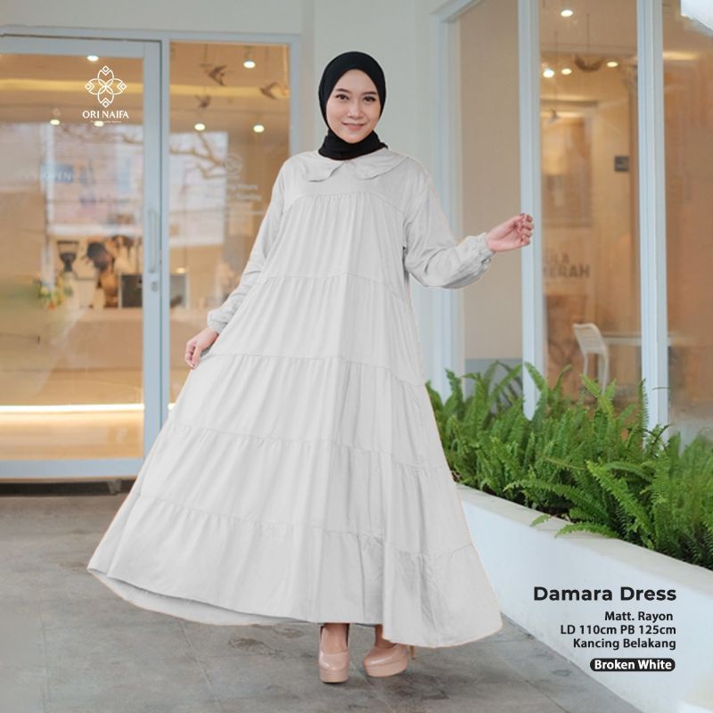 DAMARA DRESS MIDI POLOS || LD 110 PJ 125