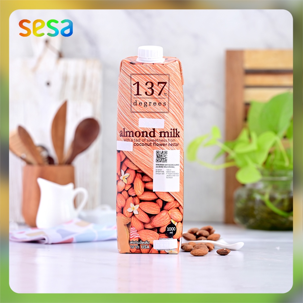 

137 DEGREES Almond Milk w/ Organic Coconut Flower Nectar 1L - Susu Almon