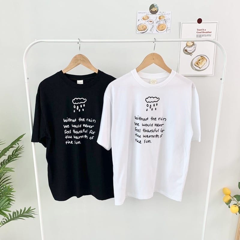 MakeGrosir - KAOS OVERSIZE CLOUD RAIN