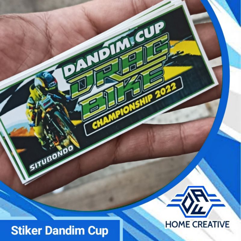 stiker drag / stiker drag race / stiker drag bike / stiker merchandise dandim cup situbondo / stiker