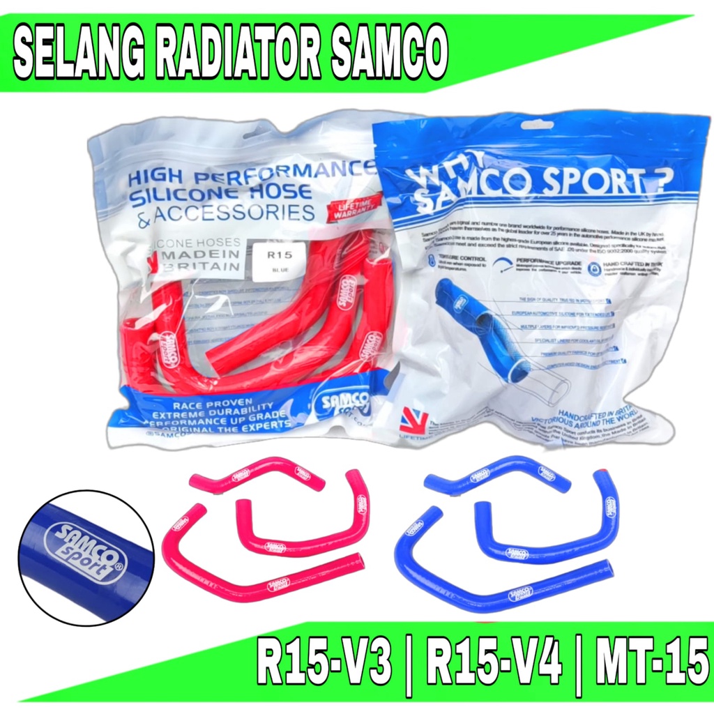 RADIATOR R15V3 SELANG RADIATOR R15 2016 - 2022 RADIATOR HOSE SAMCO R15V3 Selang Radiator All New R15