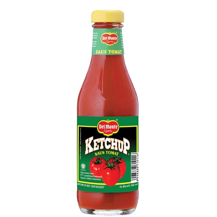 SAUS TOMAT BOTOL DEL MONTE TOMATO KETCHUP 330ML BOTTLE