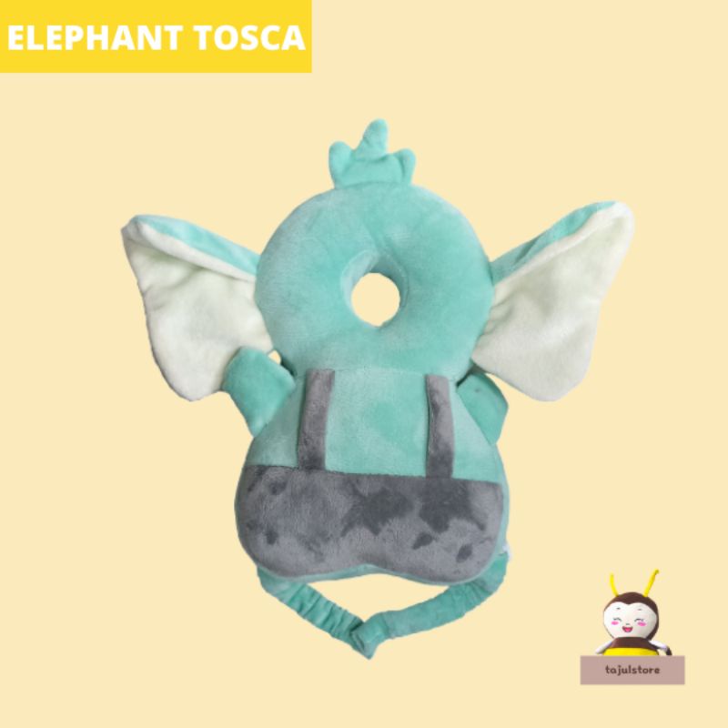 Bantal Pelindung Kepala Bayi Elephant Tosca+Strap