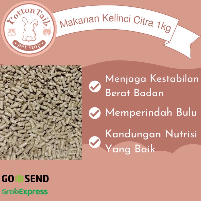 Citra Feed / Citrafeed Vital Rabbit Makanan Kelinci 1 kg Repack MURAH!