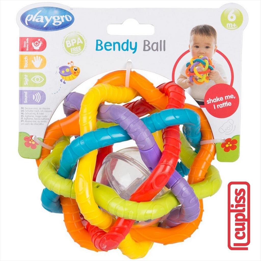 Playgro 0184557 Bendy Ball Mainan Bayi Bola Gigitan