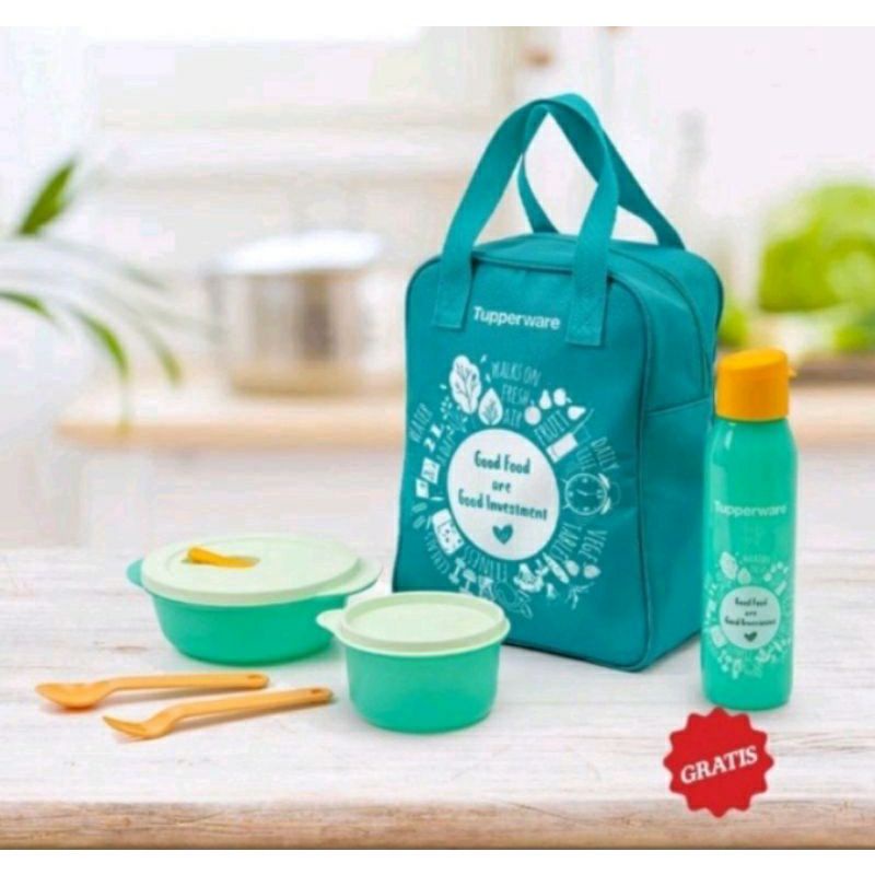 

Tupperware Go Green Lunch set bekal