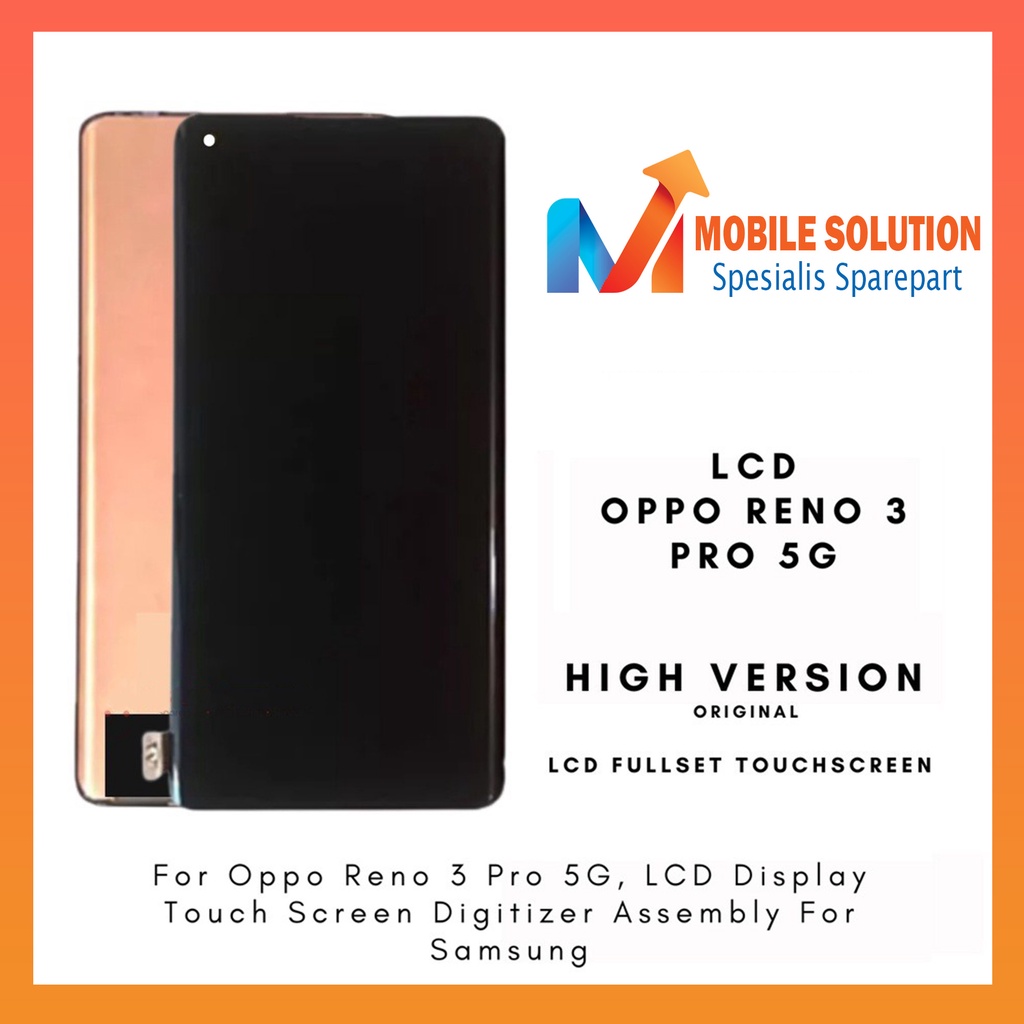 Grosir LCD Oppo Reno 3 Pro (5G) Fullset Touchscreen Garansi 1 bulan + packing / BUbbel