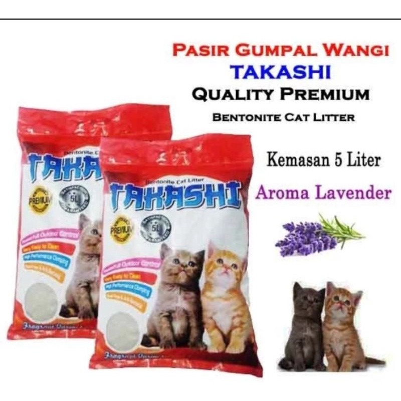 cat litter pasir kucing Takashi 5L