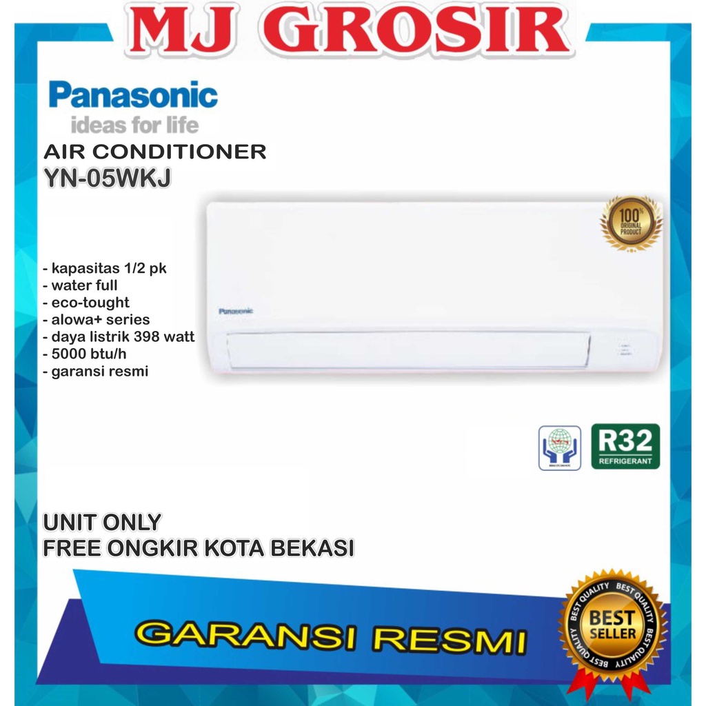 AC PANASONIC CS YN 5 WKJ 0.5 PK 1/2 R 32 ECO TOUGH UNIT ONLY