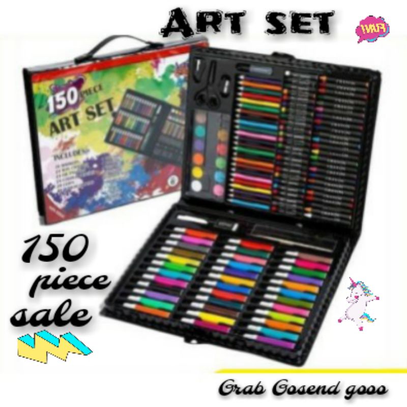 

ART SET 150 pcs-ART SET CRAYON DAN CLERR SPIDOL ANAK