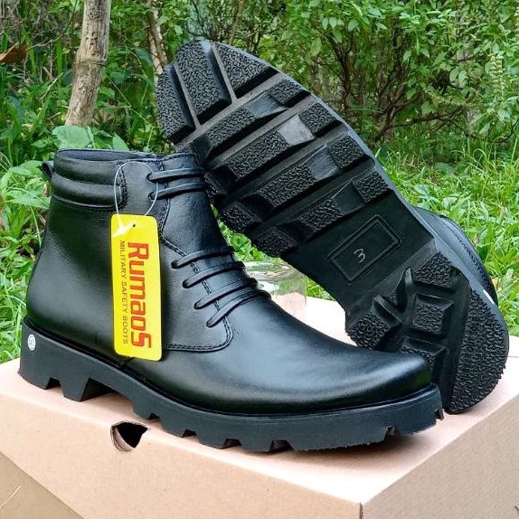 SEPATU PDH Terbaru/ DINAS/ KANTORAN TNI POLRI SECURITY  Outsole radial kulit asli