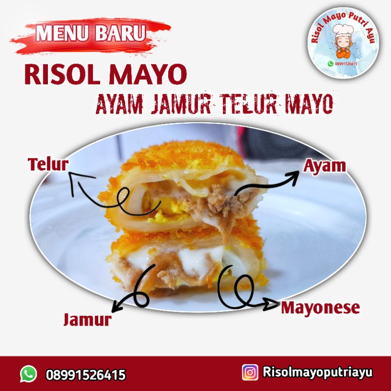 

Risoles Mayo Ayam Jamur Premium Frozen