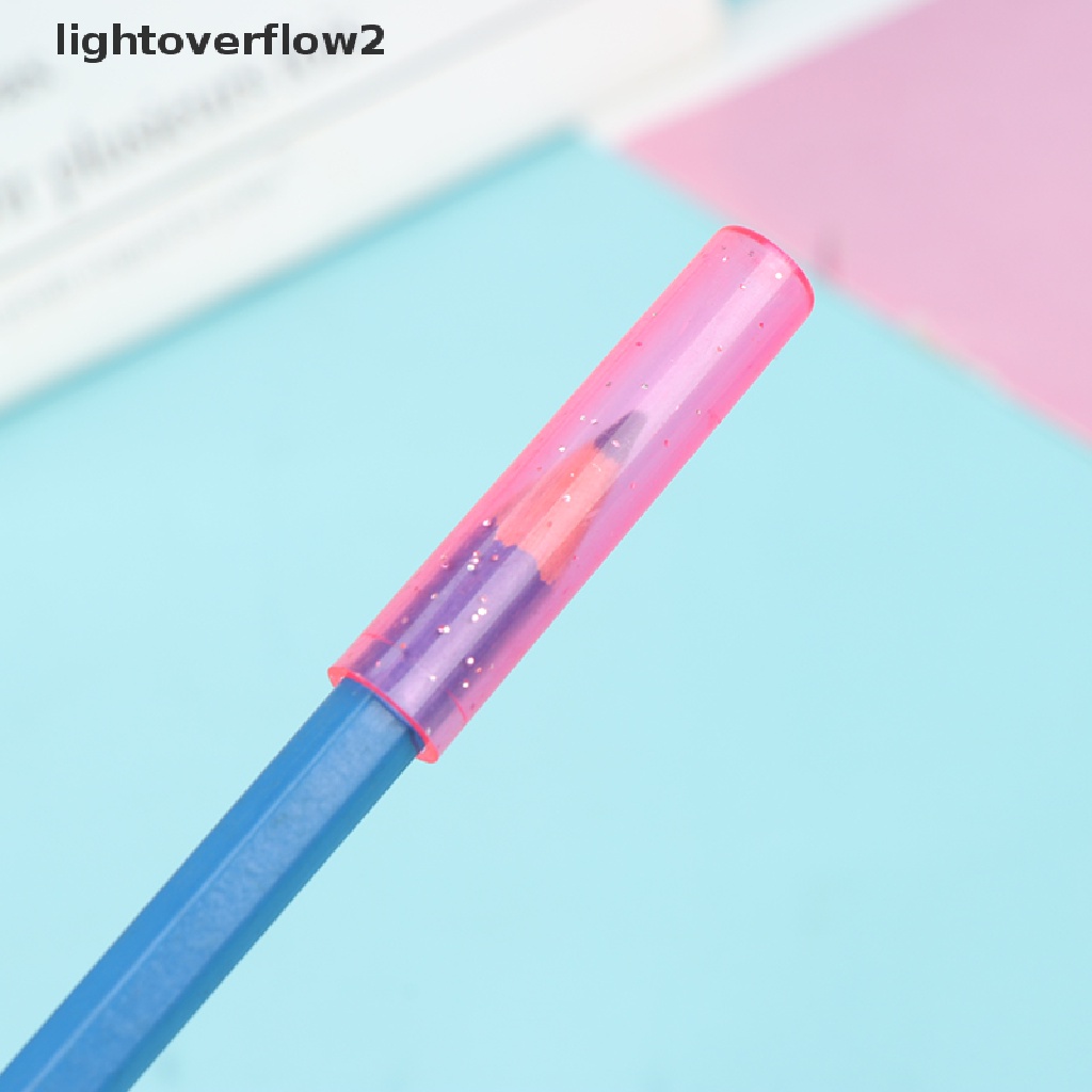 (lightoverflow2) 20pcs Tutup Pelindung Pensil Untuk Sekolah / Kantor