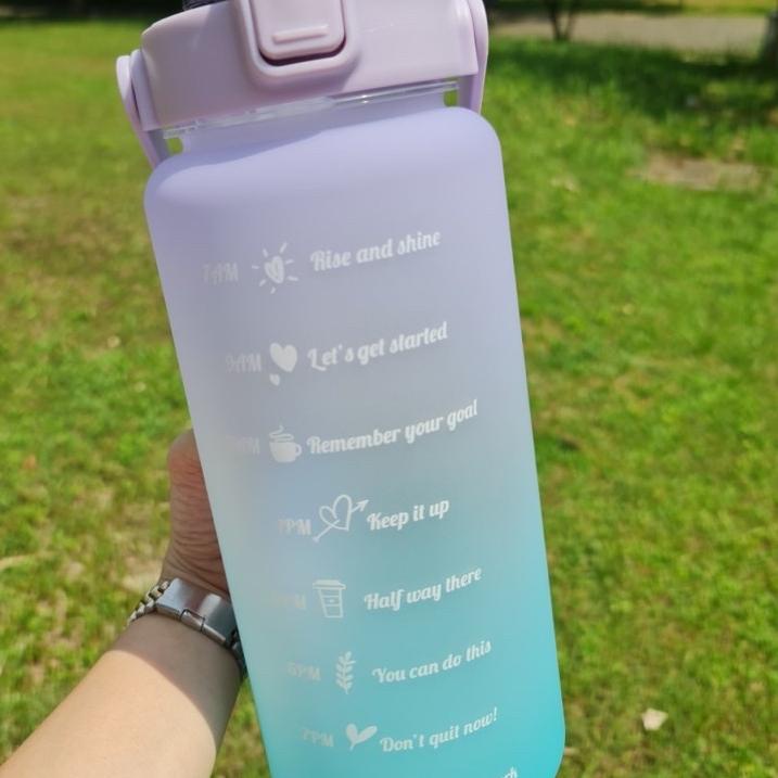 Harga Termuraah (HARGA GROSIR) Botol Time Rainbow | Botol Minum Viral 2 liter | Botol Minum kekinian