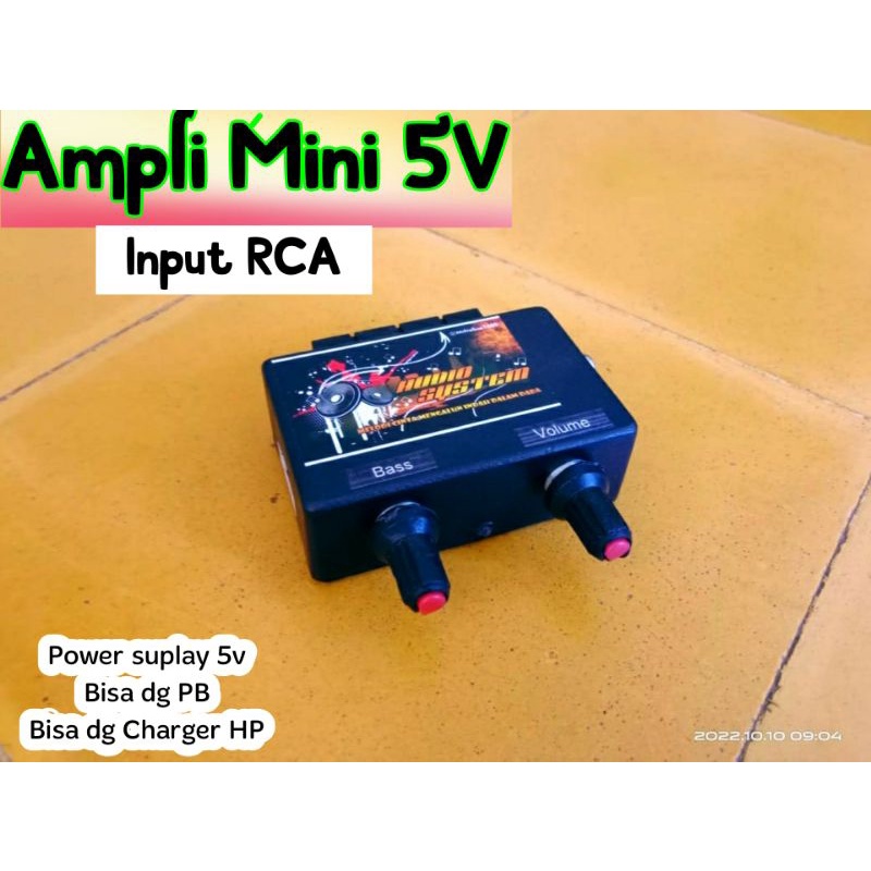 Ampli Mini 5V input RCA (Vol_Bass)