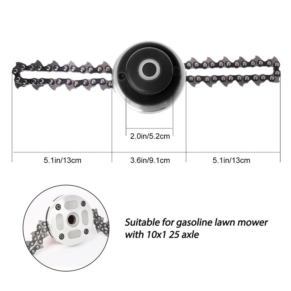 Lawn Mower Chain Head/Kepala Rantai Mesin Rumput/Pemangkas Rantai Kepala Rumput/Chain Trimmer Head Grasser