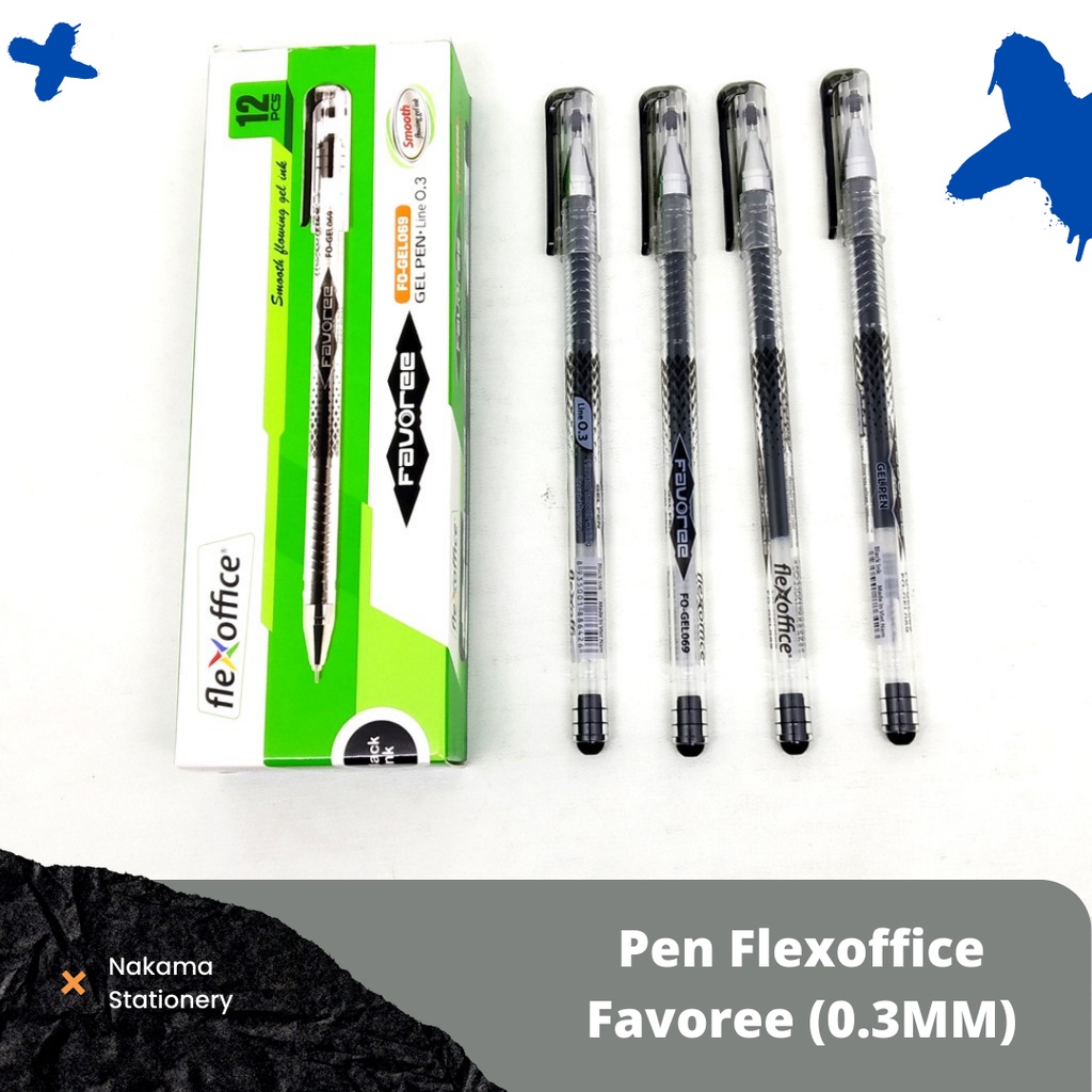 

Flexoffice Pen Gel Favoree 0.3MM (1 Pack)