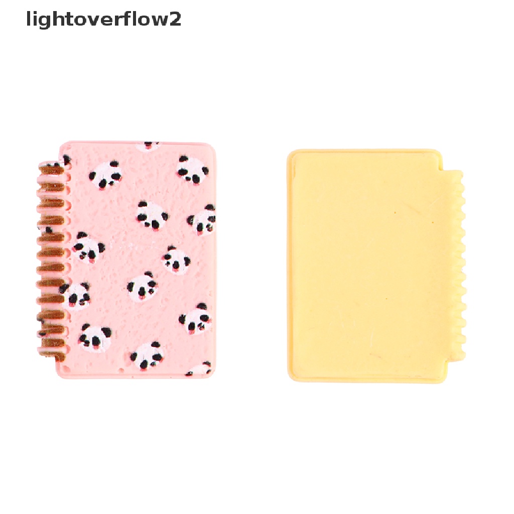 (lightoverflow2) 5pcs / Set Mainan Miniatur Panda Skala 1: 12 Untuk Dekorasi Rumah Boneka (ID)