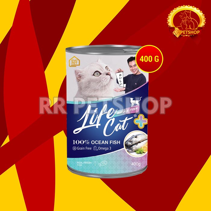 Makanan Basah Kucing Life cat Plus Wet Food Kaleng 400gr