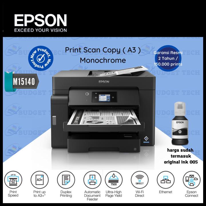 Printer Epson M15140 A3 Print Scan Copy Duplex Wifi Monochrome