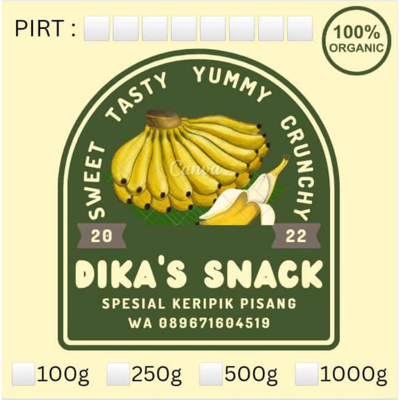 

pisang rambak dan kripik pisang gendhut by dika's snack