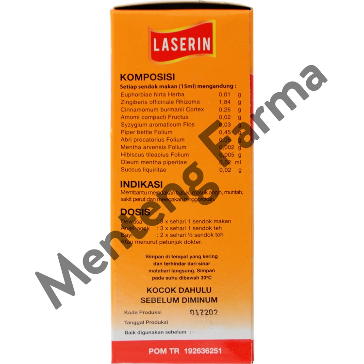 Laserin 60 mL - Sirup Pereda Batuk