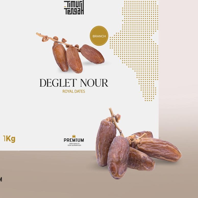 

Kurma Tunisia Tangkai 1kg Timur Tengah Premium Deglet Noor Branch