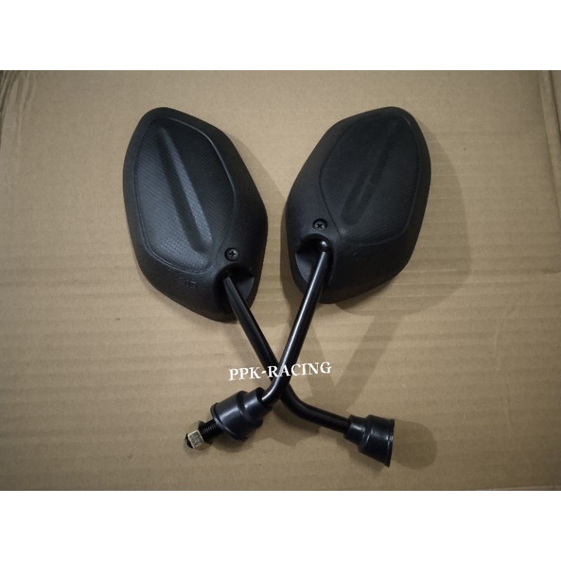 Spion Honda Model Beat Tanggung Tangkai Crome-Hitam Semua Motor