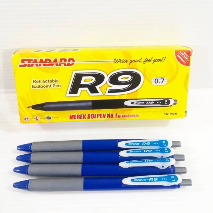 

BOLPEN STANDARD R9 0.7 BLUE PACK ISI 12 / BOLPEN STANDARD