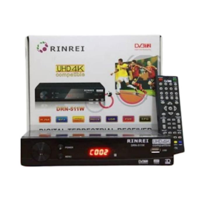 Harga Terbaik--RINREI - SET TOP BOX TV DIGITAL DRN-511W DVB RECEIVER TV - PENANGKAP SINYAL DIGITAL