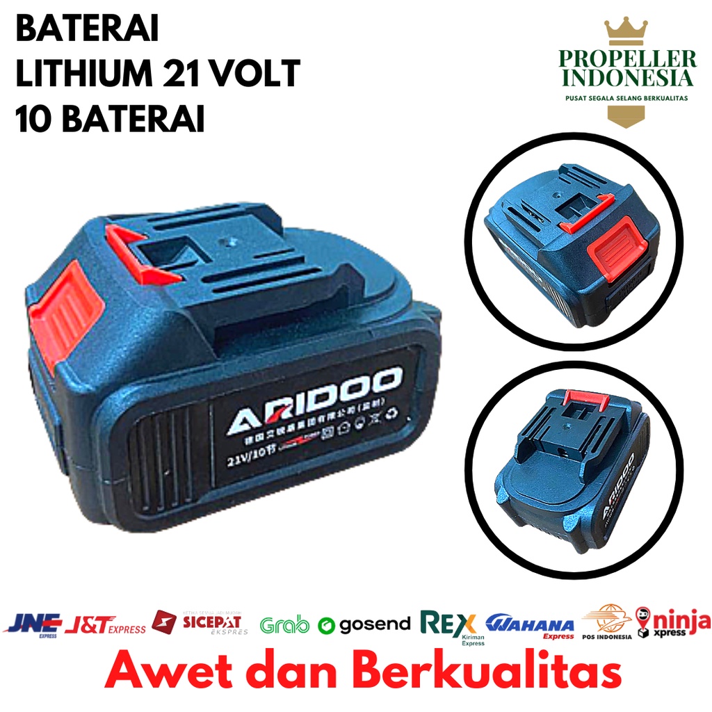 Baterai Lithium Jet Cleaner 21 Volt Baterai Washer Gun 10 Pcs Baterai