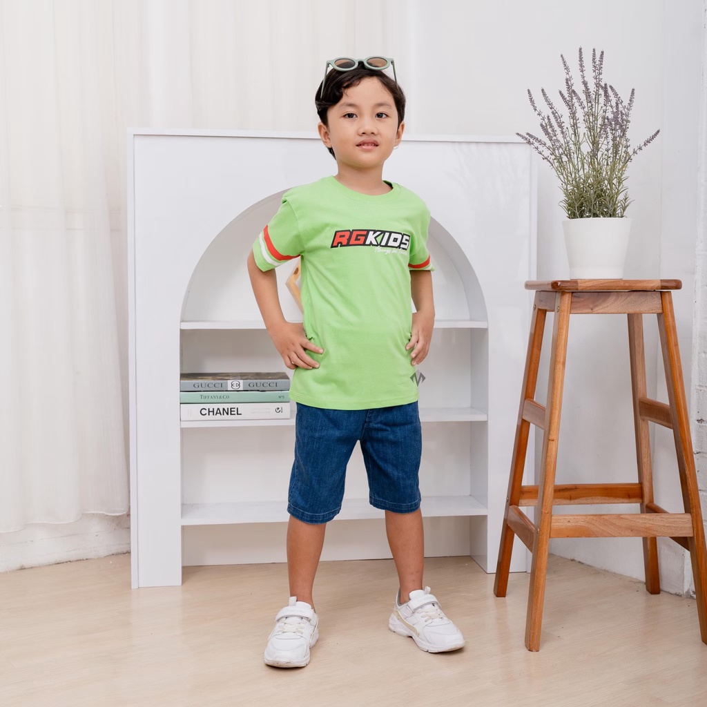 Kaos anak lengan pendek RGKIDS Stabilo threepoint tsaiby five review Bandung Abadigrosir