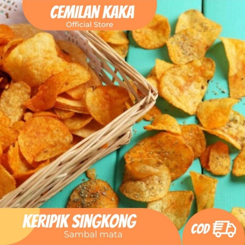 

Keripik singkong sambel mata