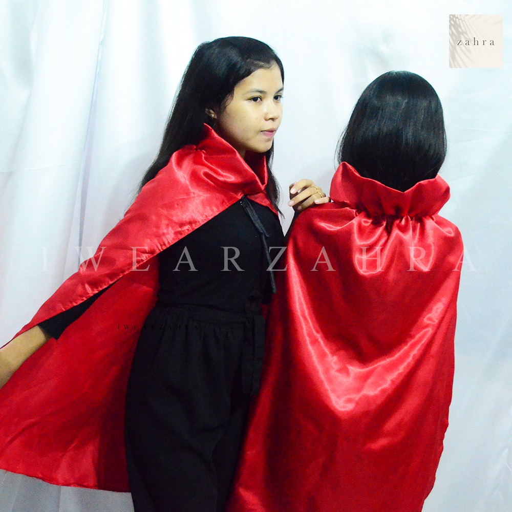 JUBAH HALLOWEEN DRACULA - Cosplay Vampir Seram Pesta Anime Penutup Kepala Cloak Witch Wizard Costum Party Aksesoris Fashion