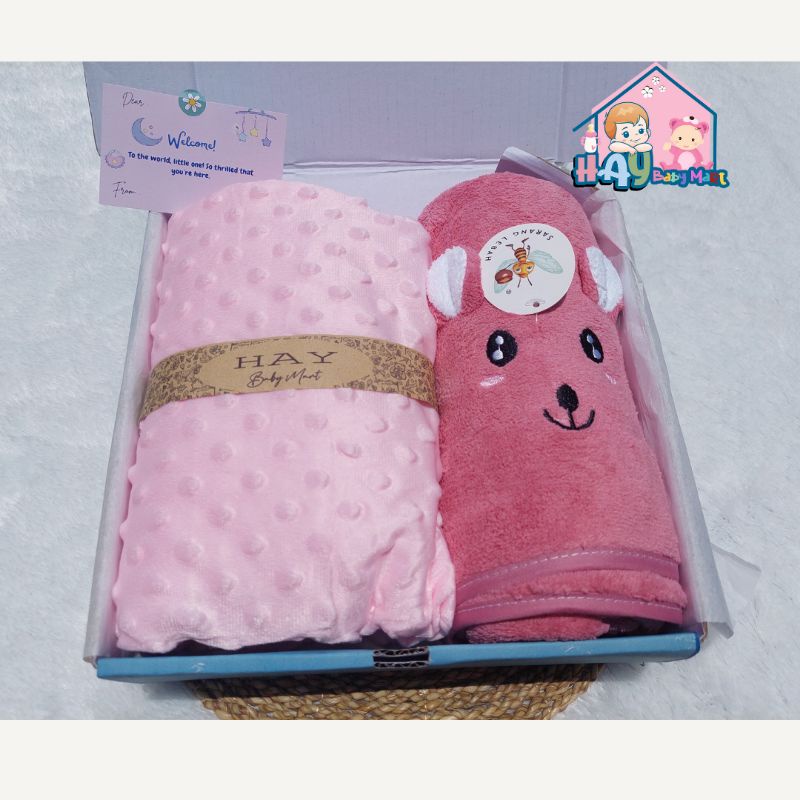 KADO BAYI / SELIMUT HANDUK BAYI / KADO BAYI BARU LAHIR / KADO BABY / HAMPERS BAYI / KADO LAHIRAN