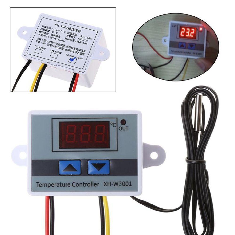 Lanfy Temperature Controller Thermometer Komponen Listrik Termostat LED Kontrol Mesin Tetas