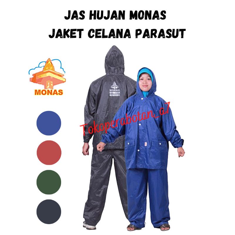 Jas hujan jajet celana monas dewasa/ Jas Hujan parasut/jas hujan jahitan/mantol monas n41/jas hujan 