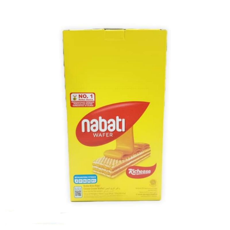 

nabati wafer richeese 1 box isi 20pcs - wafer krim keju 120gr - jajan enak murah grosir