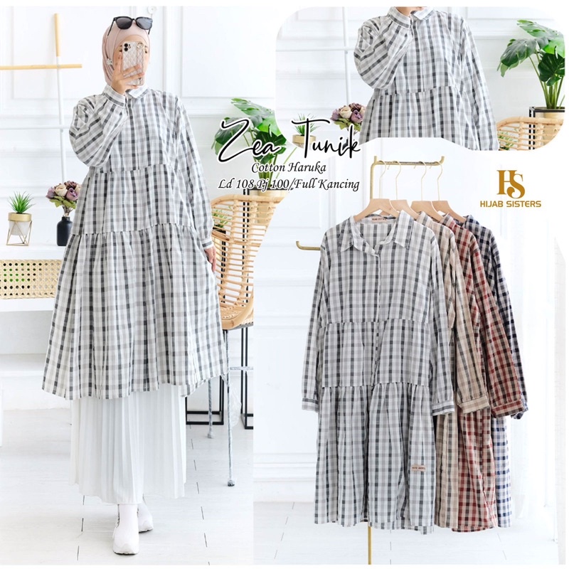 ZEA TUNIK KATUN HARUKA by HIJAB SISTER’S