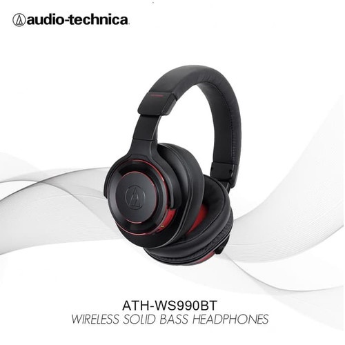 Audio Technica ATH-WS990BT Solid Bass Wireless &amp; Noise Canceling Over-Ear Headphone