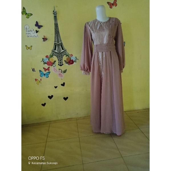 gamis lebaran terbaru gamis moderen
