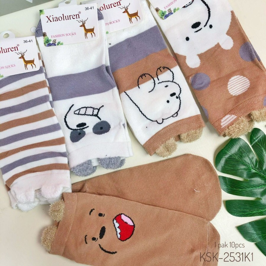 Kaos kaki anak & bayi set import  motif Karakter BT21/ Kartun/ Princess lucu bahan  Premium/ Kaos Ka