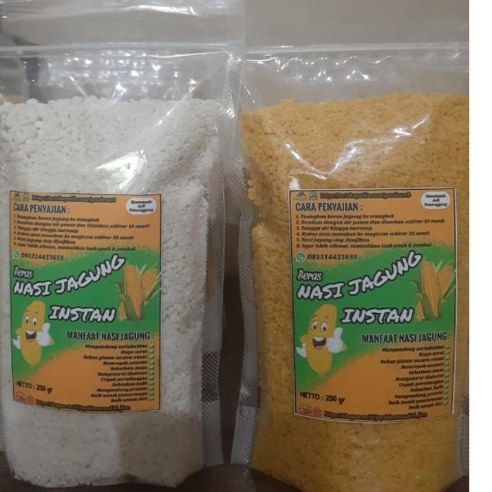 

BERAS NASI JAGUNG PUTIH INSTAN kemasan 1 Kg