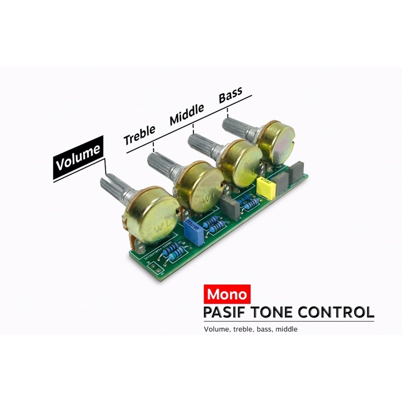 Tone Control Mono Pasif Plus Middle