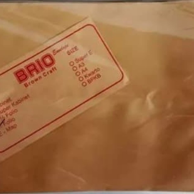 

Update Amplop Coklat F4/Folio Brio Hemat