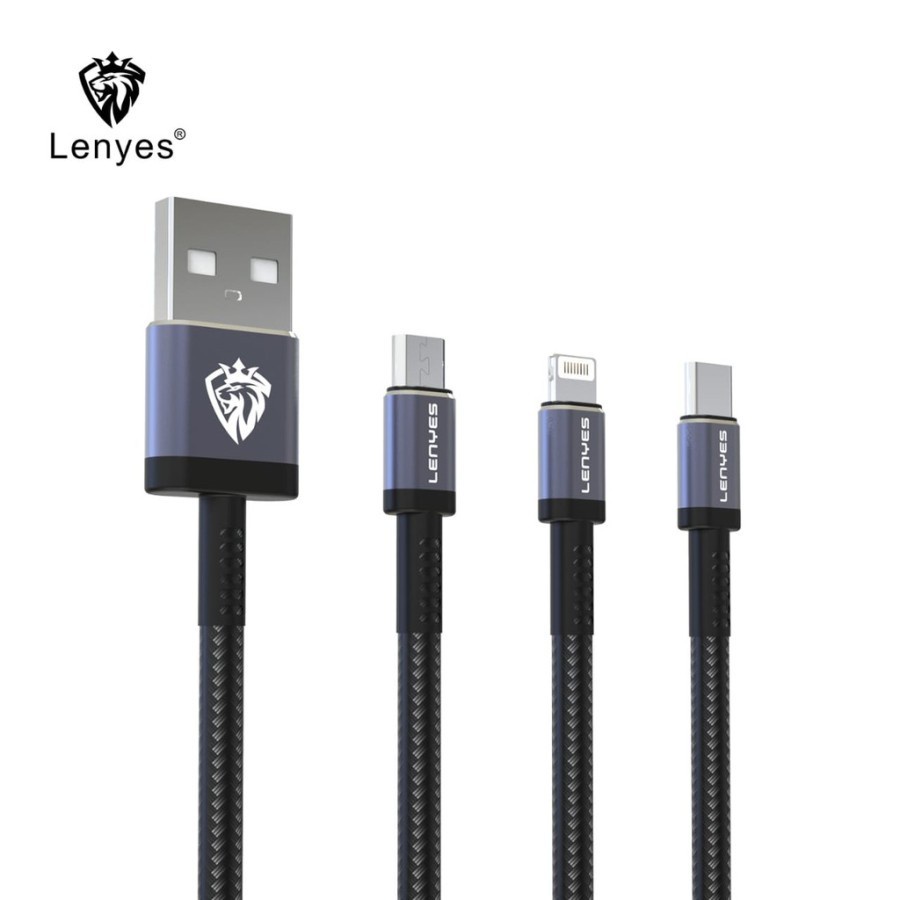 Kabel Data LENYES 2.4A LC-927 Micro TYPE C LIGHTNING USB Fast Charging - MICRO