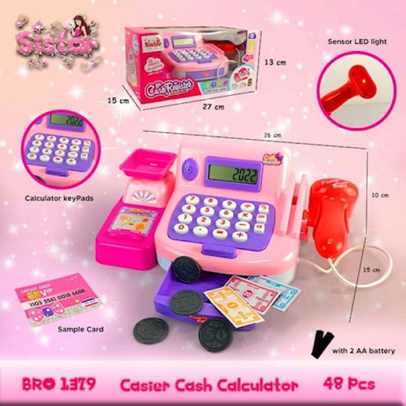 

PROMO BRO1379 Cash Register Kalkulator Kasir Kasiran Mesin Uang