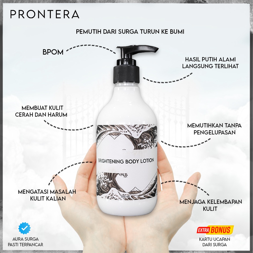 Prontera (Pemutih Dari Surga Turun Ke Bumi) Body Lotion Morning Fresh with Niacinamide & Glutathione