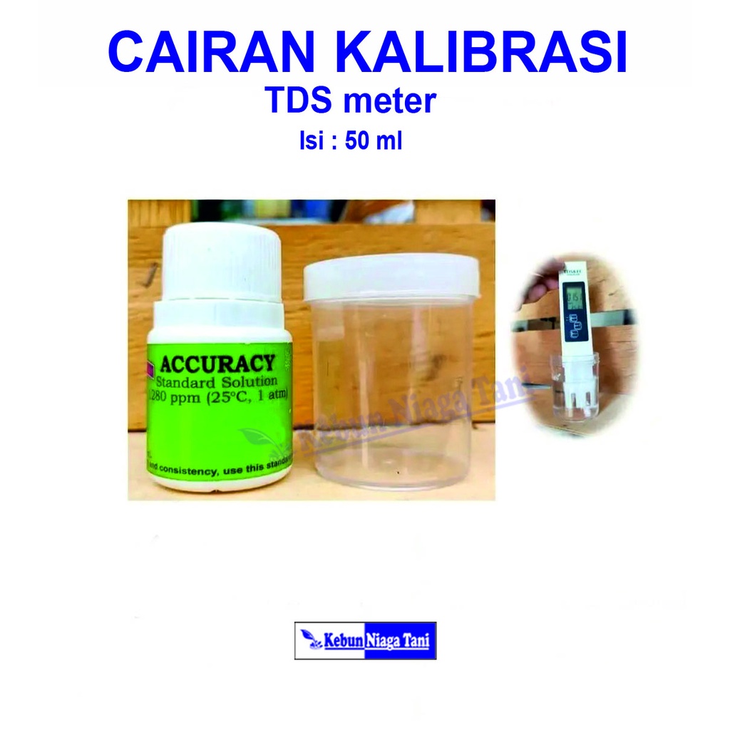 Accuracy Cairan Kalibrasi TDS meter